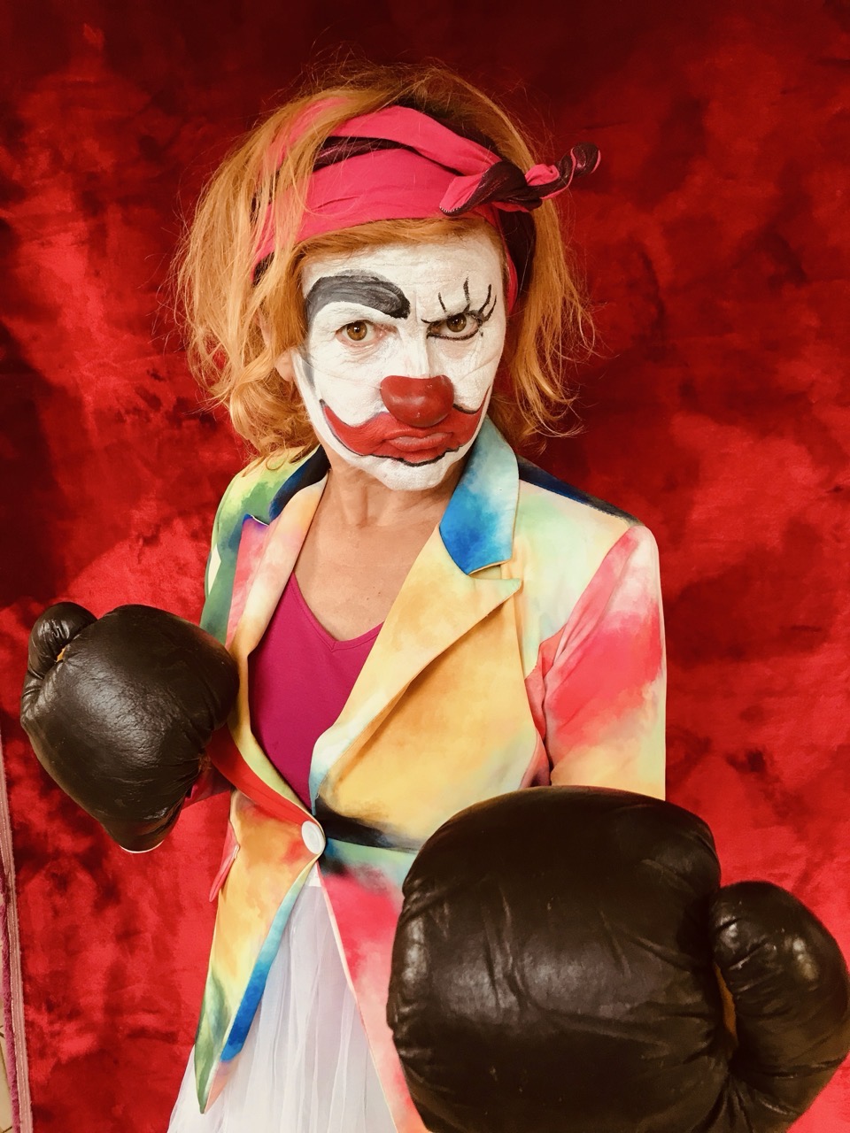 Portrait clown boxeuse